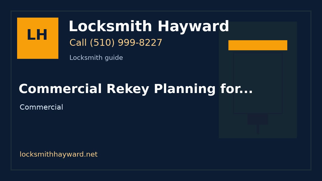 Commercial Rekey Planning for Small Businesses | Locksmith Hayward image for Locksmith Hayward