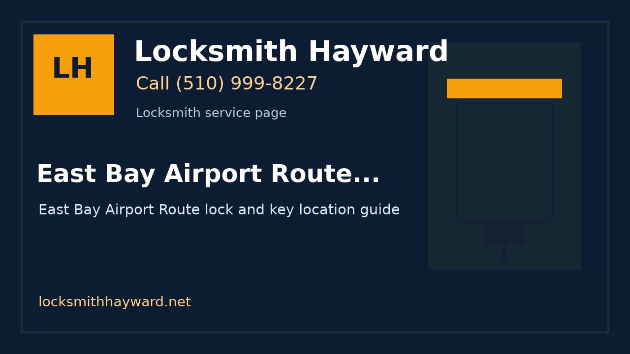 East Bay Airport Route Locksmith Location Guidance | Locksmith Hayward image for Locksmith Hayward